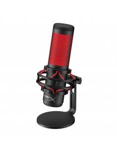 HyperX QuadCast Negro, Rojo Micrófono de superficie para mesa