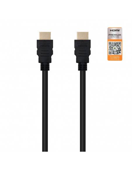 Nanocable HDMI V2.0, 1m cable HDMI HDMI tipo A (Estándar) Negro