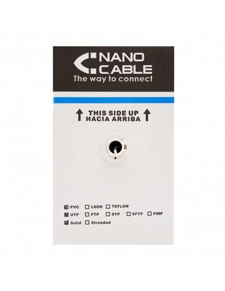 Nanocable 10.20.0504-EXT-BK cable de red Negro 305 m Cat6 U UTP (UTP)