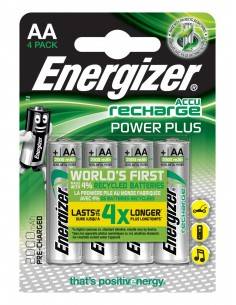 Energizer Accu Recharge Power Plus 2000 AA BP4 Batería recargable Níquel-metal hidruro (NiMH)