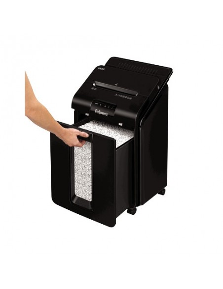 Fellowes AutoMax 100M triturador de papel Corte en partículas 22 cm Negro