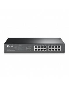 TP-LINK TL-SG1016PE switch Gestionado Gigabit Ethernet (10 100 1000) Energía sobre Ethernet (PoE) Negro