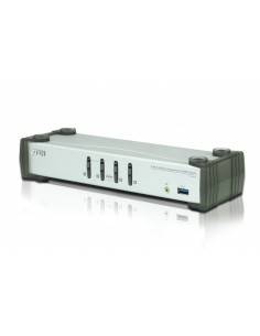 ATEN Switch KVMP™ DisplayPort USB 3.0 de 4 puertos (cables incluidos)