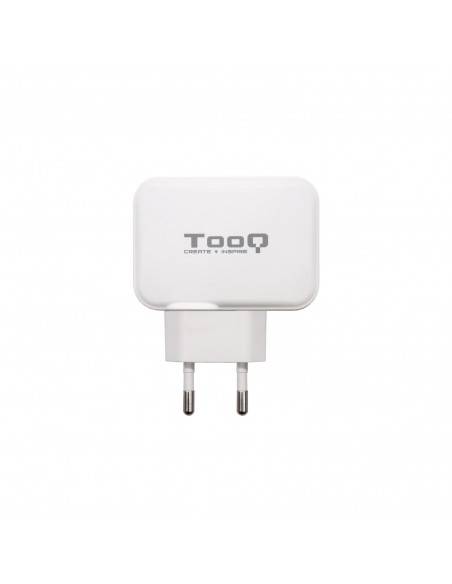 TooQ Cargador de Pared doble puerto USB-C + USB A, 27W