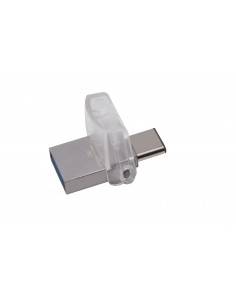 Kingston Technology DataTraveler microDuo 3C 128GB unidad flash USB USB Type-A   USB Type-C 3.2 Gen 1 (3.1 Gen 1) Plata
