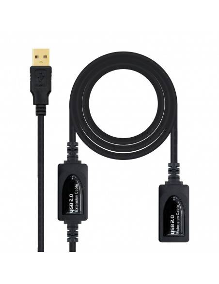 Nanocable 10.01.0213 cable USB 15 m USB 2.0 USB A Negro
