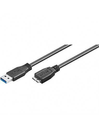Ewent EW-100113-020-N-P cable USB 1,8 m USB 3.2 Gen 1 (3.1 Gen 1) USB A Micro-USB B Negro