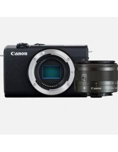 Canon EOS M200 + EF15-45MM F 3.5-6.3 IS STM MILC 24,1 MP CMOS 6000 x 4000 Pixeles Negro