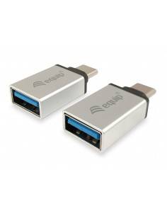 Equip 133473 cambiador de género para cable USB Type C USB Type A Plata