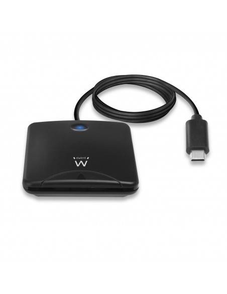 Ewent EW1055 lector de tarjeta inteligente Interior USB 3.2 Gen 1 (3.1 Gen 1) Negro
