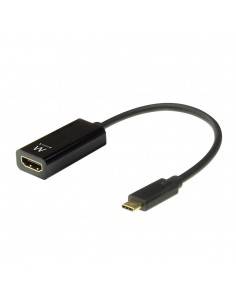Ewent EW9823 adaptador de cable de vídeo 0,15 m USB Tipo C HDMI tipo A (Estándar) Negro