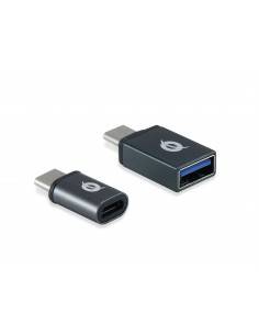 Conceptronic DONN04G cambiador de género para cable USB 3.1 Gen 1 Type-C, USB 2.0 Type-C USB 3.1 Gen 1 Type-A, USB 2.0 Micro