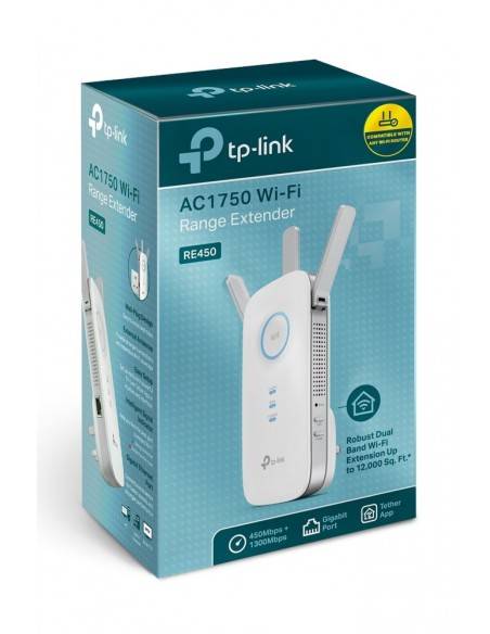 TP-LINK RE450 Repetidor de red Blanco 10, 100, 1000 Mbit s