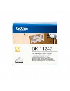 Brother DK-11247 cinta para impresora de etiquetas Negro sobre blanco