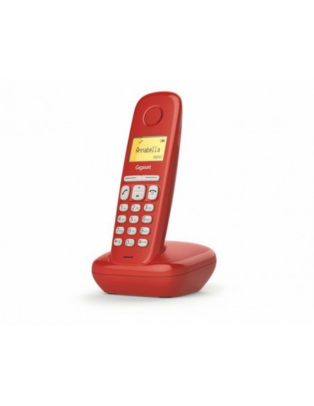 Gigaset A170 Teléfono DECT Identificador de llamadas Rojo