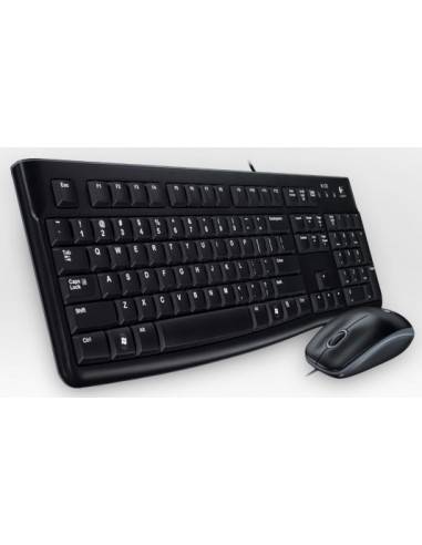 Logitech MK120 teclado USB AZERTY Francés Negro