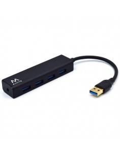 Ewent EW1136 hub de interfaz USB 3.2 Gen 1 (3.1 Gen 1) Type-A 480 Mbit s Negro