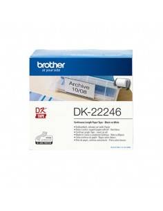 Brother DK-22246 cinta para impresora de etiquetas Negro sobre blanco