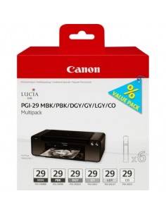 Canon PGI-29 MBK PBK DGY GY LGY CO cartucho de tinta Original Negro, Gris Oscuro, Gris, Gris claro, Negro mate, Foto negro