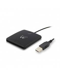 Ewent EW1052 lector de tarjeta inteligente USB 2.0 Negro