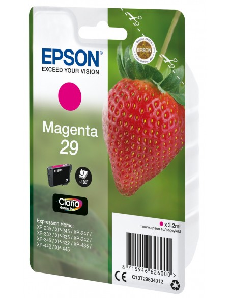 Epson Strawberry Singlepack Magenta 29 Claria Home Ink