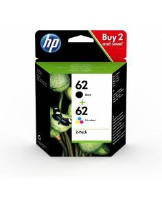 HP Pack de ahorro de 2 cartuchos de tinta original 62 negro tricolor