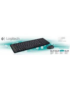 Logitech G MK220 teclado RF inalámbrico QWERTY Internacional de EE.UU. Negro