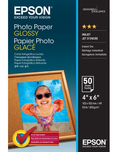 Epson Photo Paper Glossy - 10x15cm - 50 Hojas