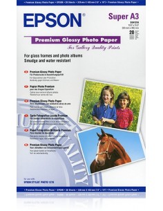 Epson Premium Glossy Photo Paper, DIN A3+, 250 g m², 20 hojas