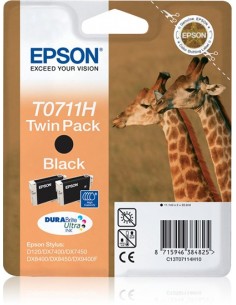 Epson Giraffe Doble juego de cartuchos Negro T0711H Tintas DURABrite Ultra