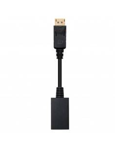 Nanocable CONVERSOR DISPLAYPORT A HDMI DP M-HDMI H NEGRO 15 CM