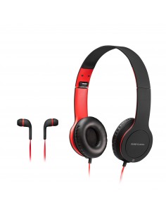 Mars Gaming MHCX auricular y casco Auriculares Diadema Conector de 3,5 mm Negro, Rojo