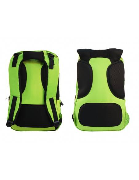 KeepOut BK7F mochila Negro, Verde Imitación piel, Nylon