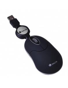 NGS SINBLACK ratón Ambidextro USB tipo A Óptico 1000 DPI