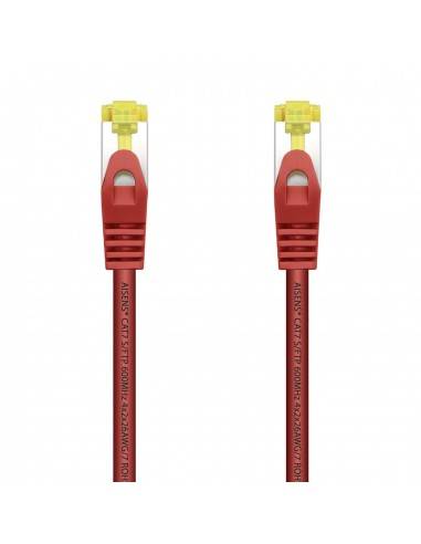 AISENS Cable De Red Latiguillo RJ45 LSZH Cat.7 600 MHz S FTP PIMF AWG26, Rojo, 2.0 m