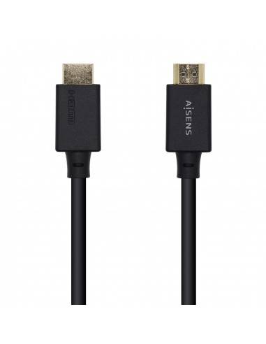 AISENS Cable HDMI V2.1 Ultra Alta Velocidad   HEC 8k@60Hz 48Gbps, A M-A M, Negro, 0.5m