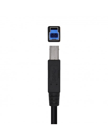 AISENS Cable USB 3.0 Impresora Tipo A M-B M, Negro, 3.0m