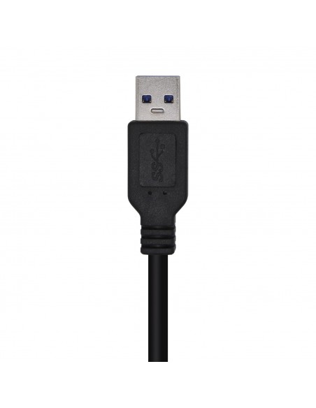 AISENS Cable USB 3.0, Tipo A M-A M, Negro, 1.0m