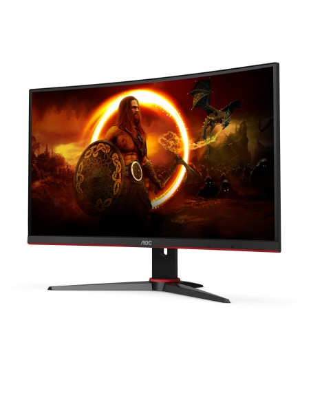 AOC G2 C24G2AE BK pantalla para PC 59,9 cm (23.6") 1920 x 1080 Pixeles Full HD LED Negro, Rojo