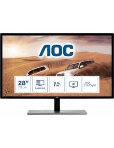 AOC 79 Series U2879VF pantalla para PC 71,1 cm (28") 3840 x 2160 Pixeles 4K Ultra HD LCD Negro, Plata