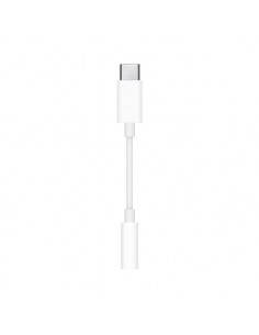 Apple MU7E2ZM A cable de teléfono móvil Blanco 3,5mm USB-C