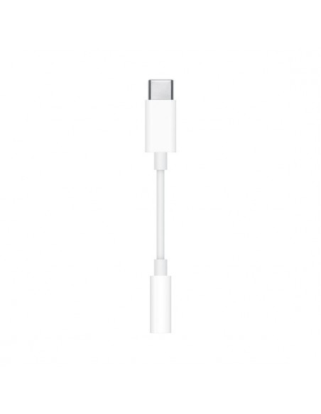 Apple MU7E2ZM A cable de teléfono móvil Blanco 3,5mm USB-C