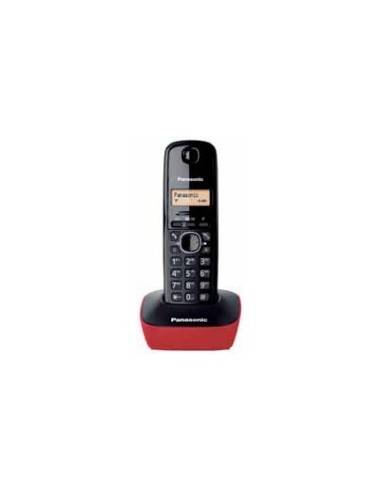 Panasonic KX-TG1611 Teléfono DECT Identificador de llamadas Negro, Rojo