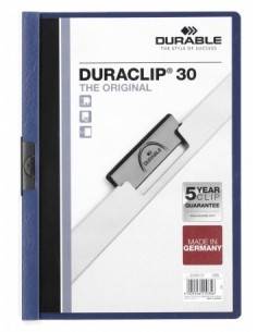 Durable Duraclip 30 archivador PVC Azul, Transparente