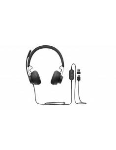 Logitech Zone Wired Teams Auriculares Diadema USB Tipo C Negro