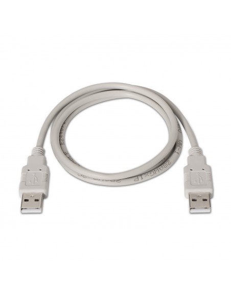 AISENS A101-0021 cable USB 1 m USB 2.0 USB A Beige
