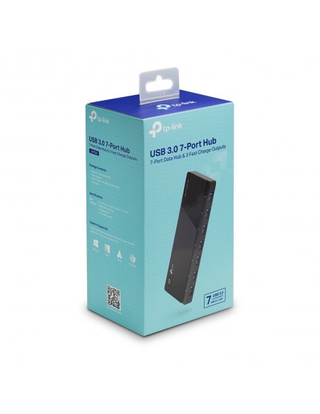 TP-LINK UH700 hub de interfaz USB 3.2 Gen 1 (3.1 Gen 1) Micro-B 5000 Mbit s Negro