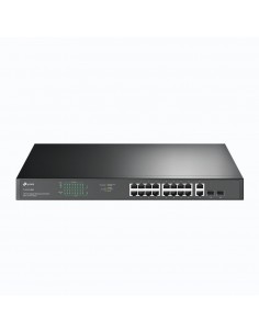 TP-LINK TL-SG1218MP switch Gigabit Ethernet (10 100 1000) Energía sobre Ethernet (PoE) Negro