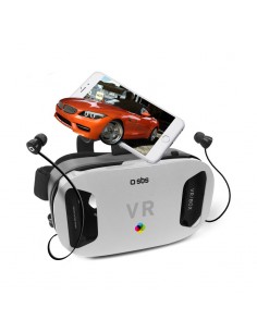 SBS TEVREARBOX dispositivo de visualización montado en un casco Gafas de realidad virtual Negro, Blanco