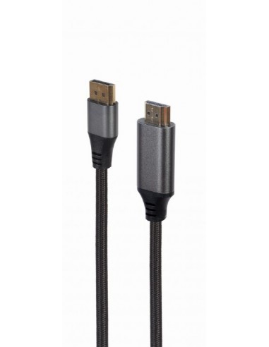 Gembird CC-DP-HDMI-4K-6 adaptador de cable de vídeo 1,8 m DisplayPort HDMI tipo A (Estándar) Negro